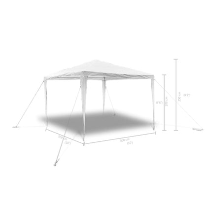 Gartenpavillon mit Pyramidendach 3 x 3 m