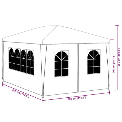 Partyzelt 3x4 m Blau