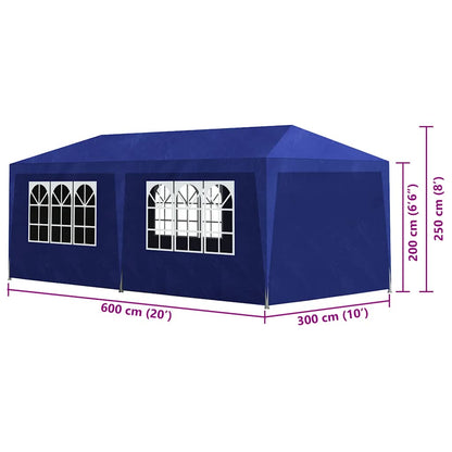 Partyzelt 3x6 m Blau