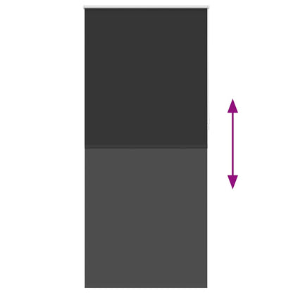 Verdunkelungsrollo Rollo 120 x 230 cm schwarz