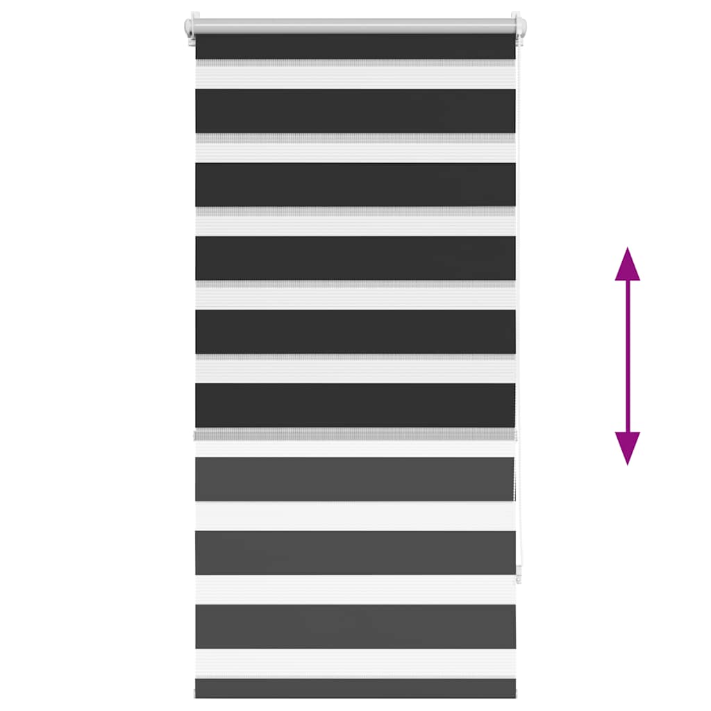 Doppelrollo 60 x 120 cm schwarz