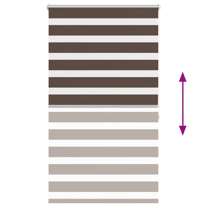 Doppelrollo 80 x 175 cm coffee
