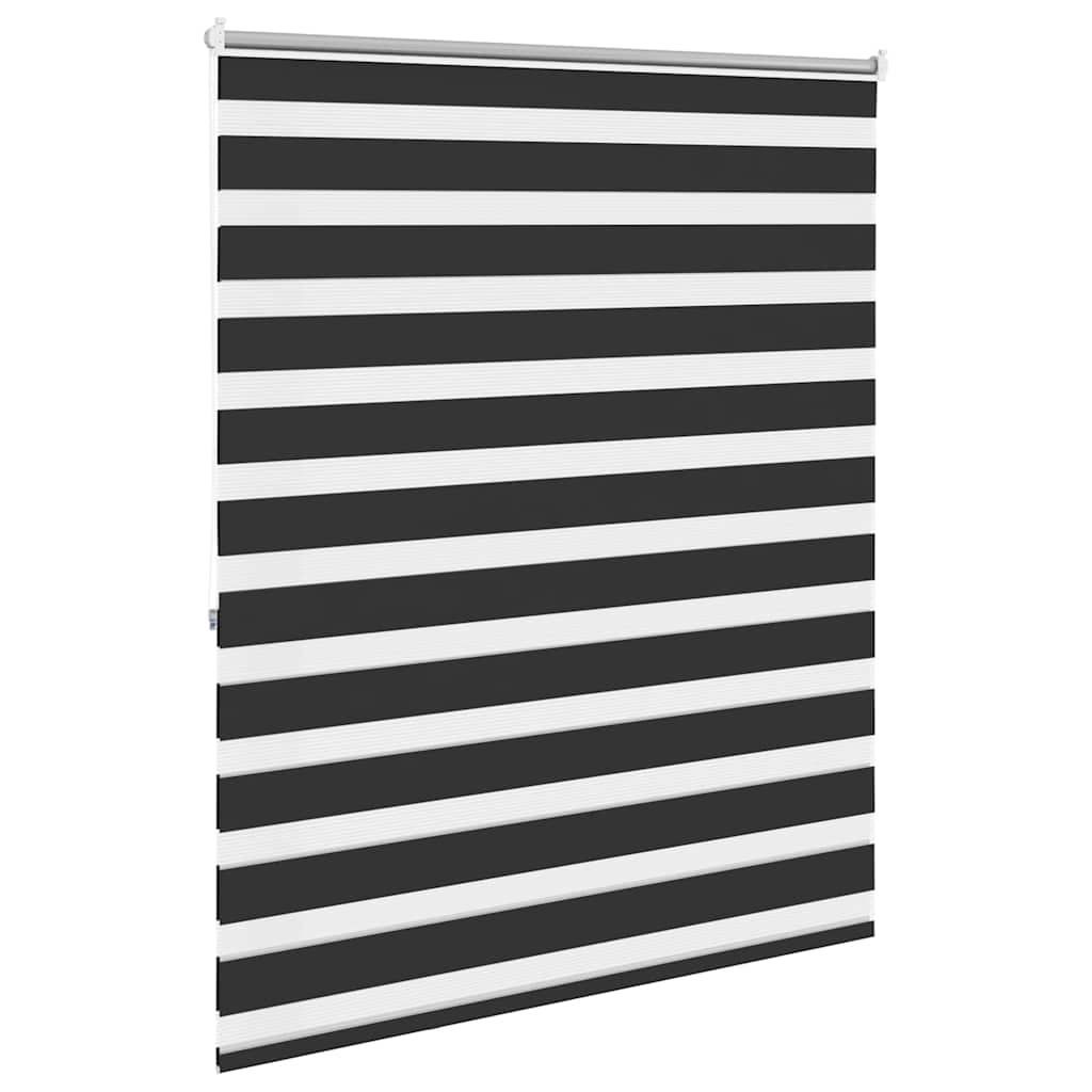 Doppelrollo Seitenzug 120 x 175 cm schwarz