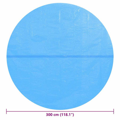Treibende Runde PE Pool-Solarplane 300 cm Blau