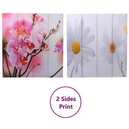 Raumteiler klappbar 160 x 170 cm Blume