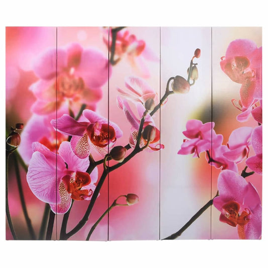 Rumdeler foldbar 200 x 170 cm blomst
