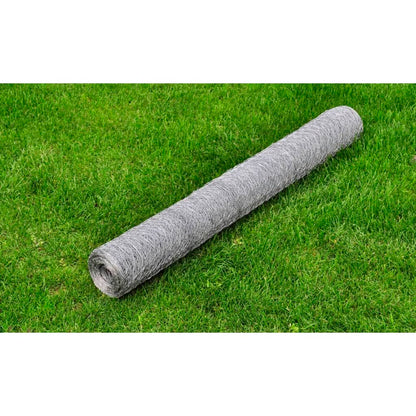 Maschendraht Verzinkter Stahl 25x0,75 m Silbern