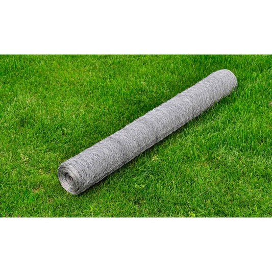 Maschendraht Verzinkter Stahl 25x0,75 m Silbern
