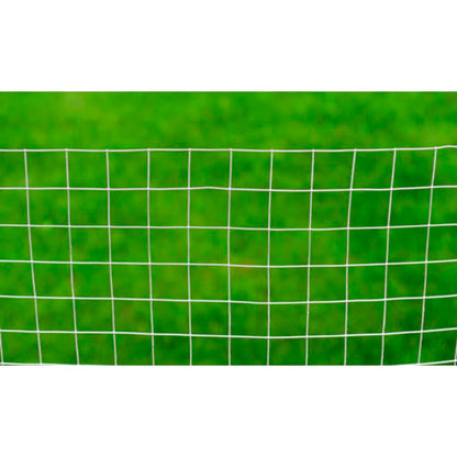 Drahtzaun für Hühner Verzinkter Stahl 10x1 m Silbern