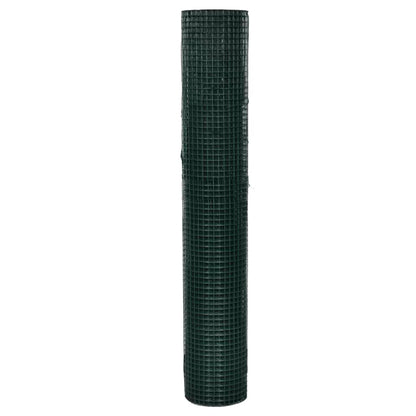 Drahtzaun für Hühner Verzinkt mit PVC-Beschichtung 25x1 m Grün