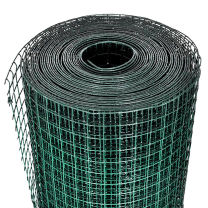 Drahtzaun für Hühner Verzinkter Stahl 1x25 m Grün