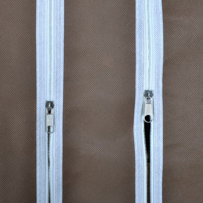 Stoffschrank mit Fächern und Stangen 45×150×176 cm Braun