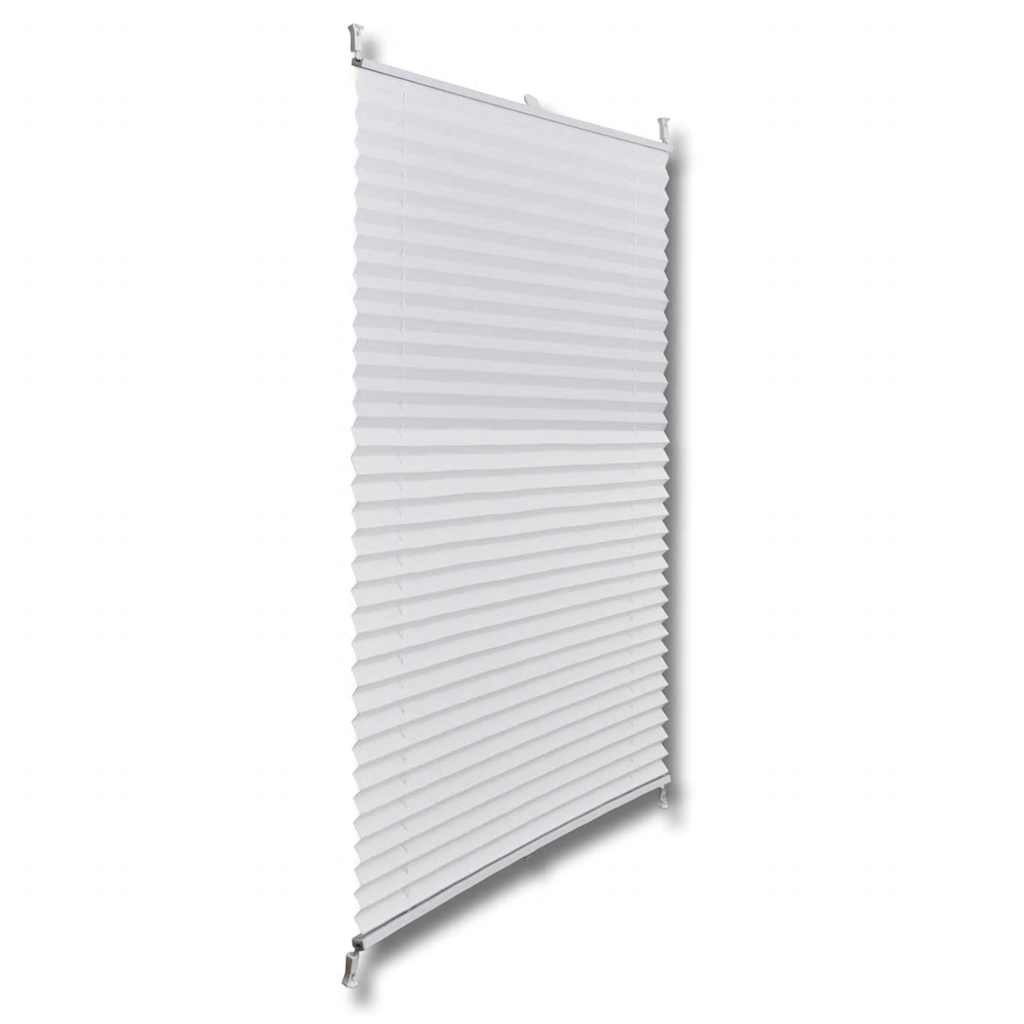 Plisségardin rullegardin plisségardin 50x150cm hvid
