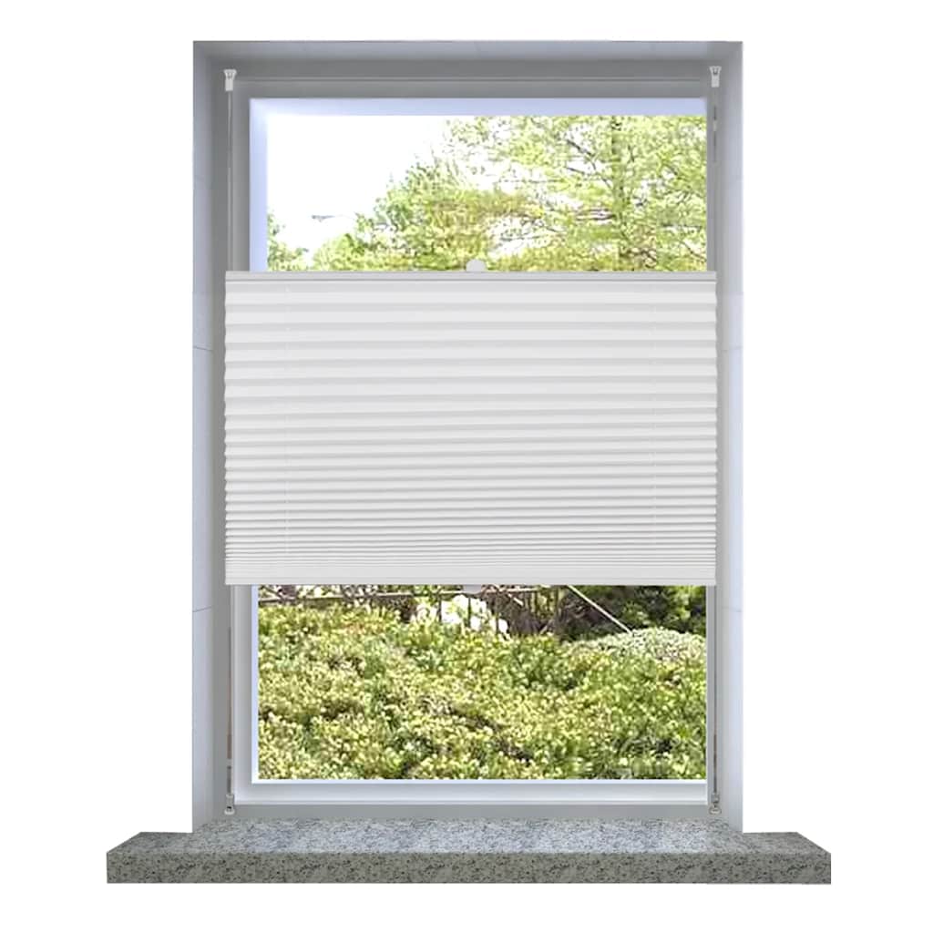 Plisségardin rullegardin plisségardin 50x150cm hvid