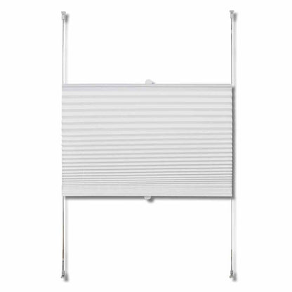Verdunklungsplissee 70×200 cm Weiß