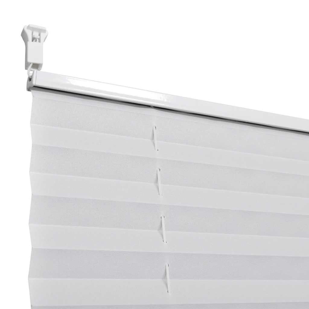 Plisségardin rullegardin 100x200cm hvid