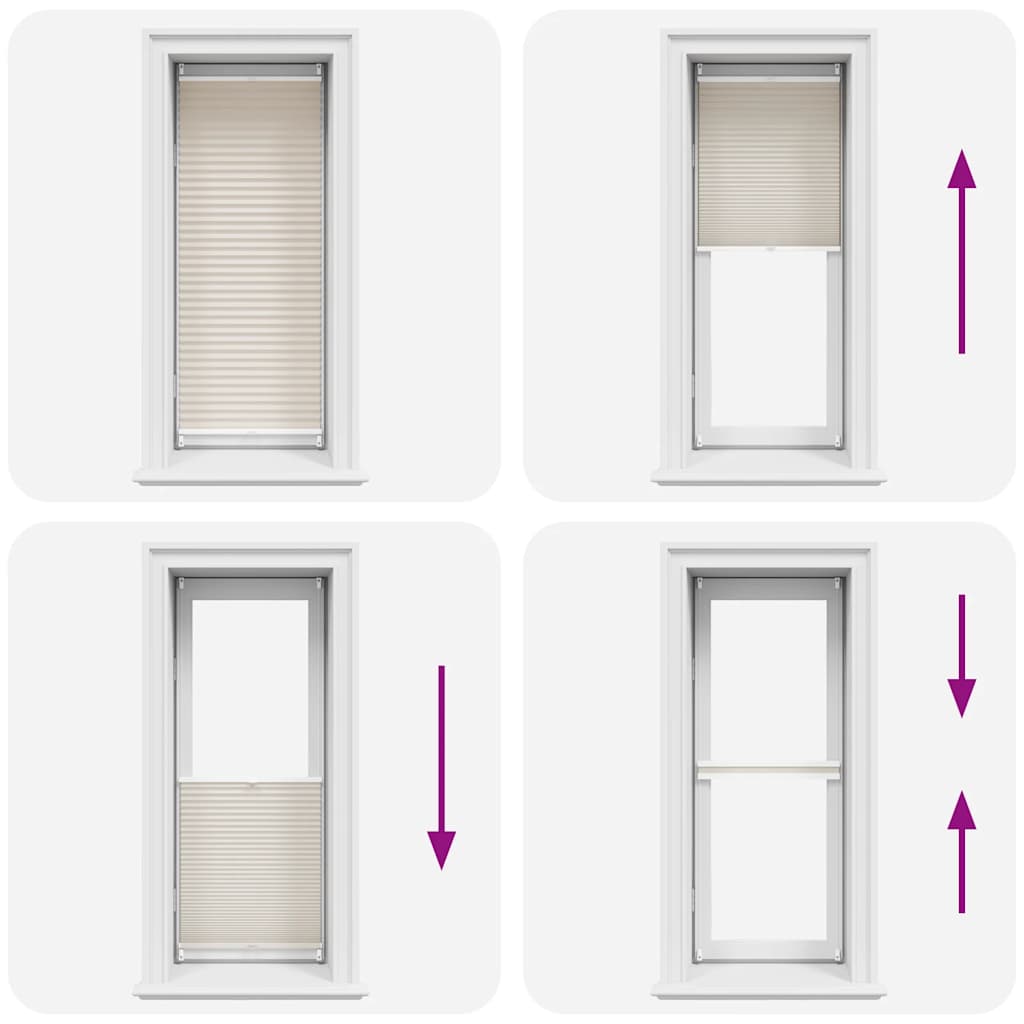 Plissee Faltrollo Rollo Plisseerollo 50x100cm Creme
