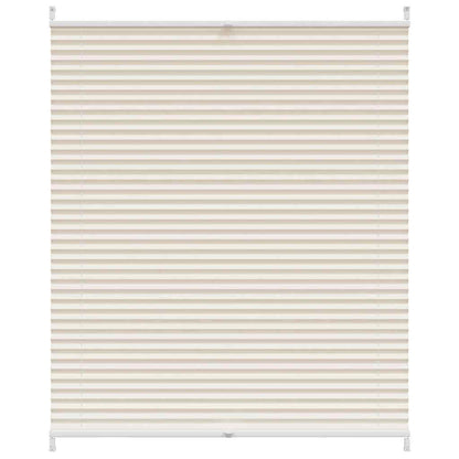 Plisseret rullegardin 100x125cm creme