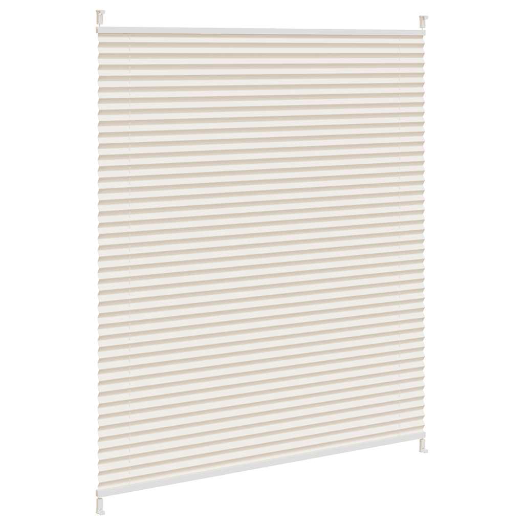 Plisseret rullegardin 100x125cm creme