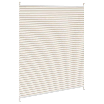 Plisseret rullegardin 100x125cm creme