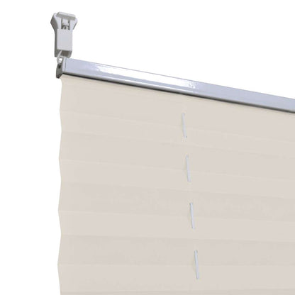 Plisseret rullegardin 100x125cm creme
