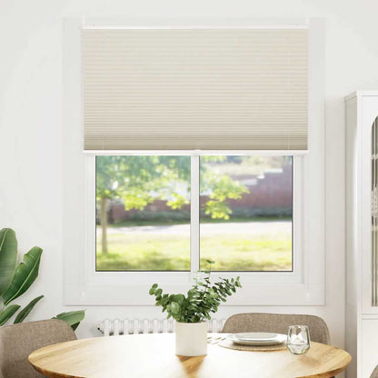 Plisseret rullegardin 100x125cm creme