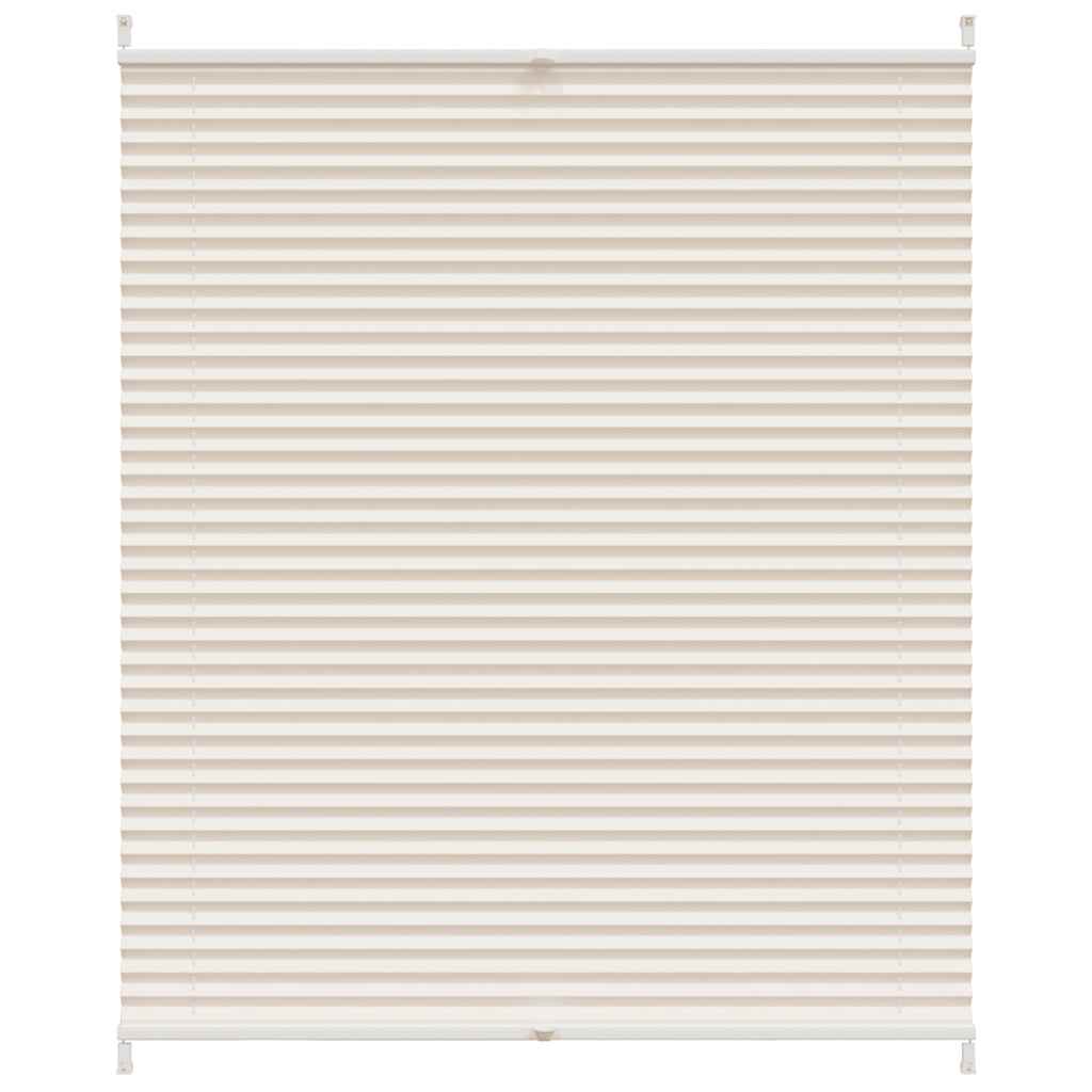 Plisseret rullegardin 100x150cm creme