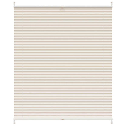 Plisseret rullegardin 100x150cm creme