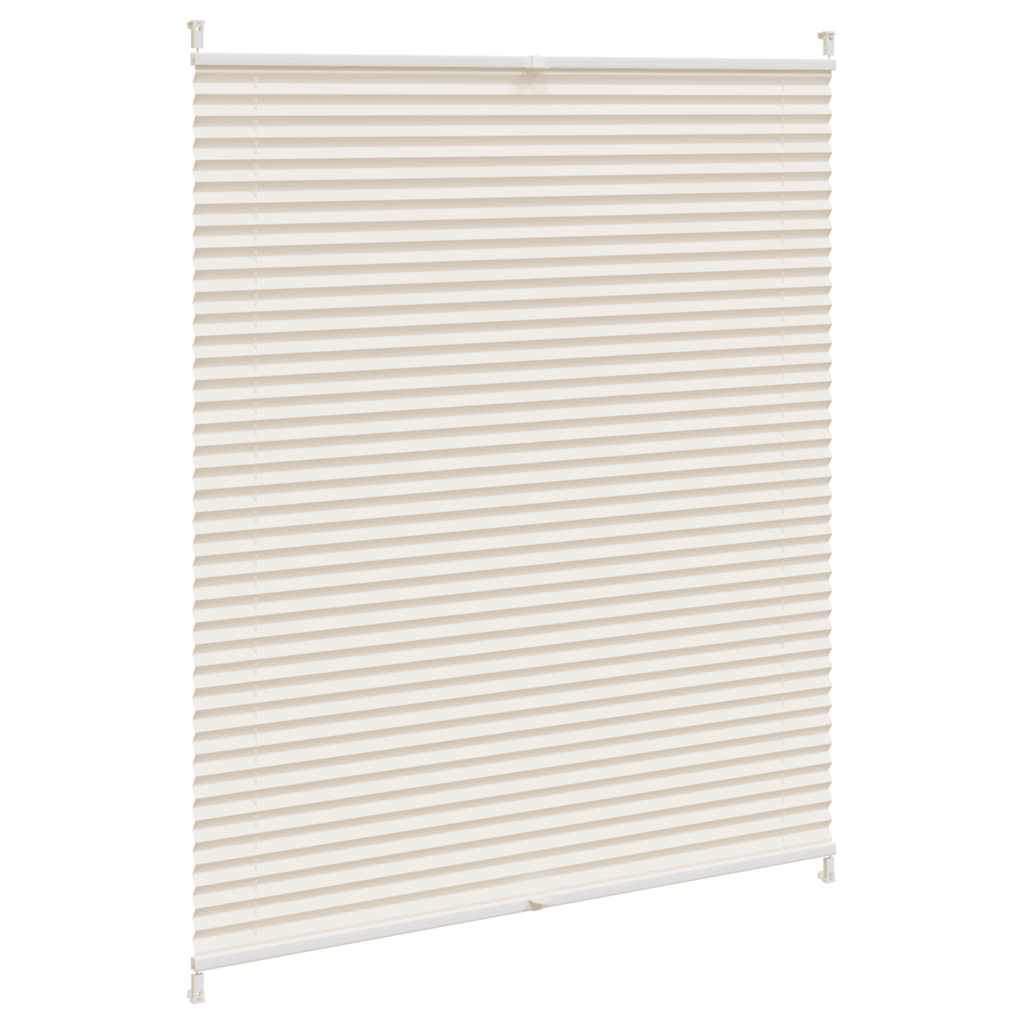 Plisseret rullegardin 100x150cm creme