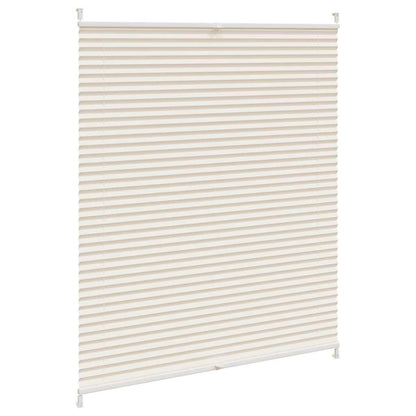 Plisseret rullegardin 100x150cm creme