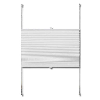 Plisségardin rullegardin 110x200cm hvid