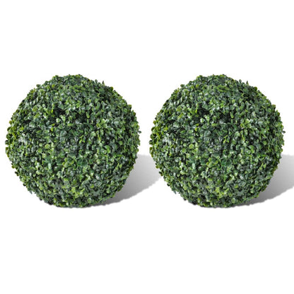 Buksbomkugler 2 stk. Kunstig topiary kugle 27 cm