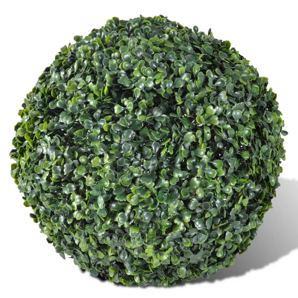 Buksbomkugler 2 stk. Kunstig topiary kugle 27 cm