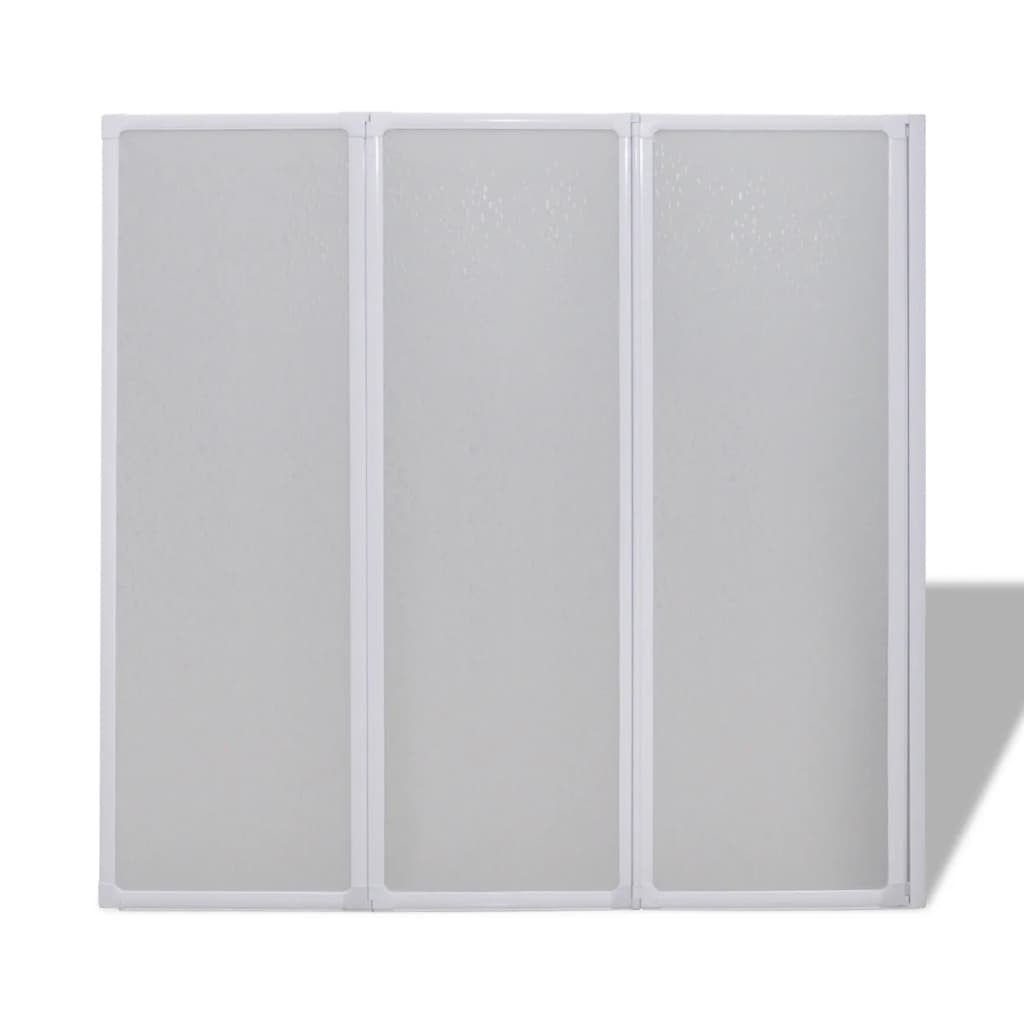 Duschwand 117x120 cm 3-teilig Faltbar