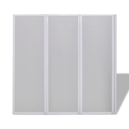 Duschwand 117x120 cm 3-teilig Faltbar