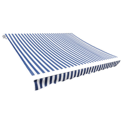 Markisenbespannung Canvas Blau & Weiß 3 x 2,5 m (ohne Rahmen)