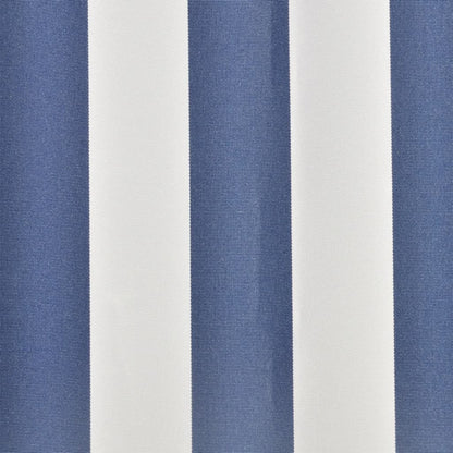 Markisenbespannung Canvas Blau & Weiß 3 x 2,5 m (ohne Rahmen)