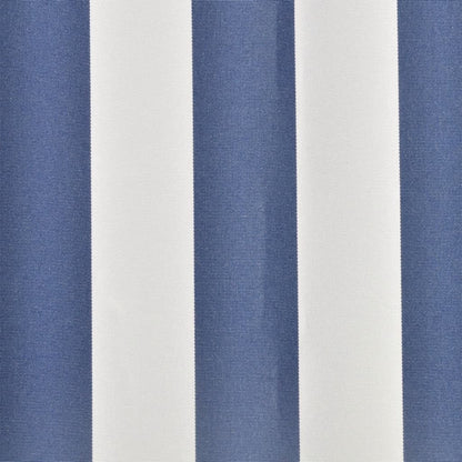 Markisenbespannung Canvas Blau & Weiß 6x3 m (ohne Rahmen)