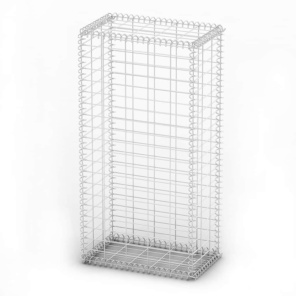 Steinkorb Gabione mit Deckeln Verzinkter Draht 100×50×30 cm