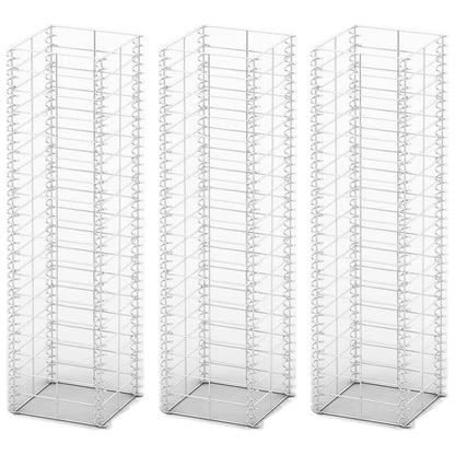 Gabionen-Set 3-tlg. Verzinkter Draht 25×25×100 cm