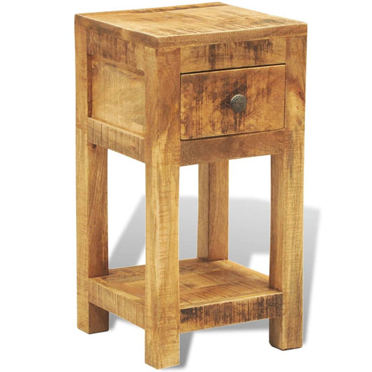Nachttisch mit 1 Schublade Massivholz Mango