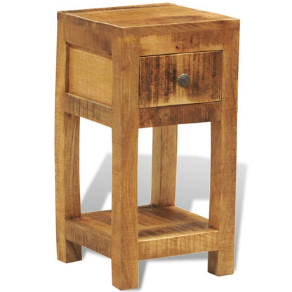 Nachttisch mit 1 Schublade Massivholz Mango