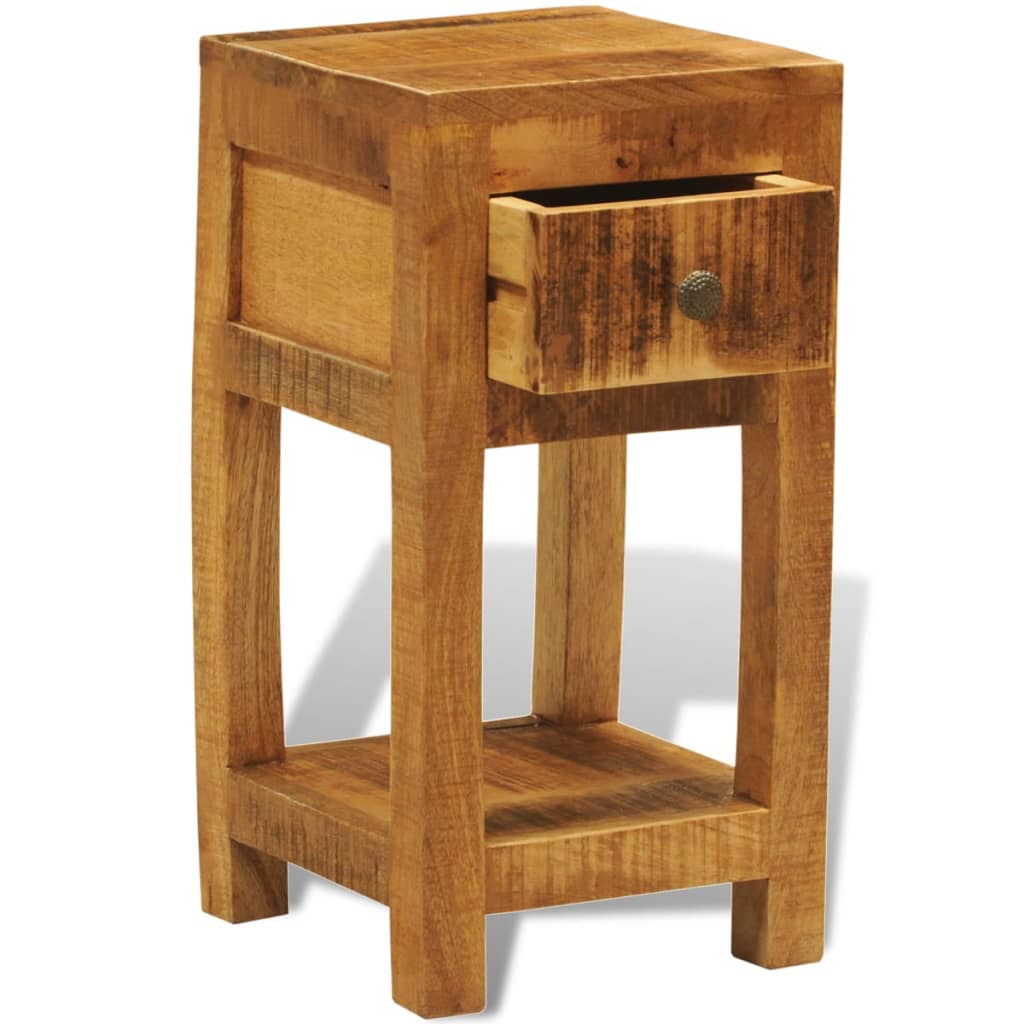 Nachttisch mit 1 Schublade Massivholz Mango