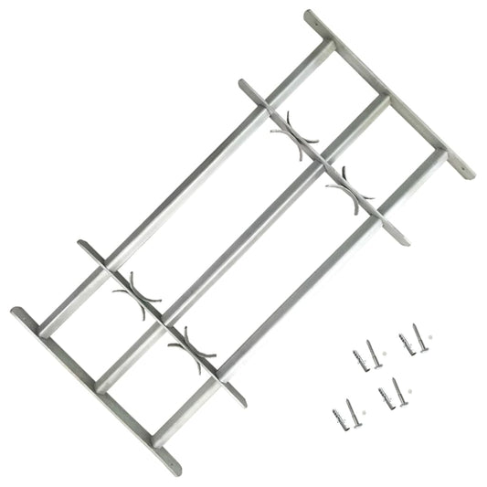 Fenstergitter Verstellbar mit 3 Querstäben 500-650 mm