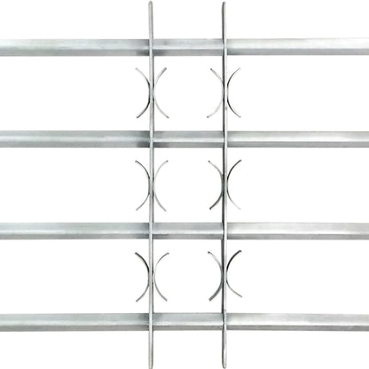 Fenstergitter Verstellbar mit 4 Querstäben 1000-1500 mm