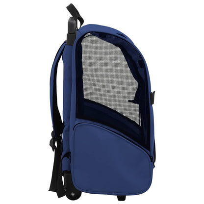 Trolley für Haustiere 3-in-1 Faltbar Blau