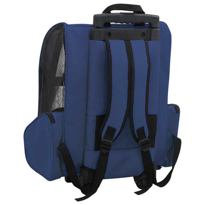 Trolley für Haustiere 3-in-1 Faltbar Blau