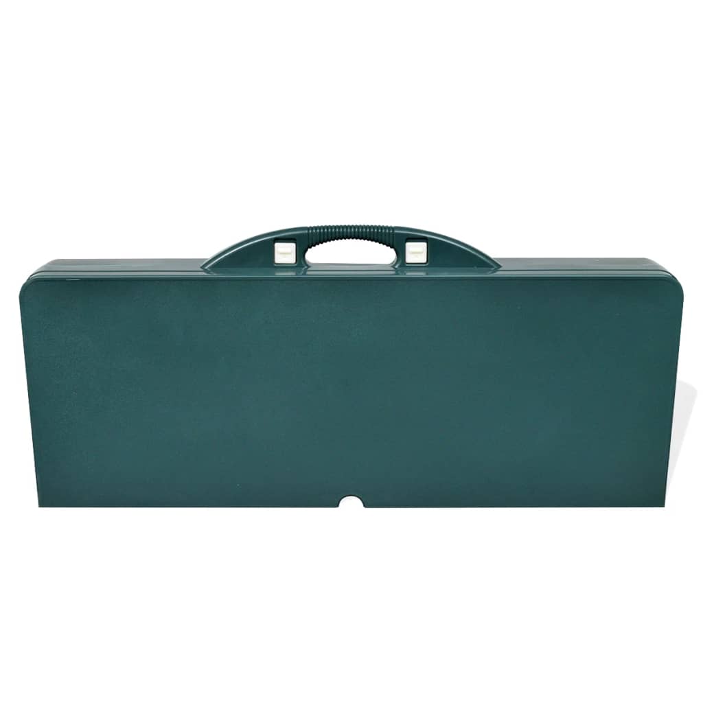 Campingtisch mit 4 Hockern Klappbar Aluminium Extra Leicht Grün