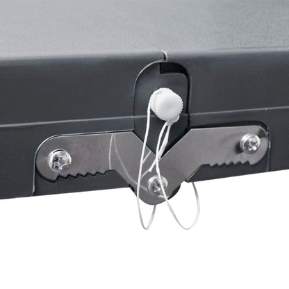 Campingtisch mit 4 Hockern Klappbar Aluminium Extra Leicht Grau