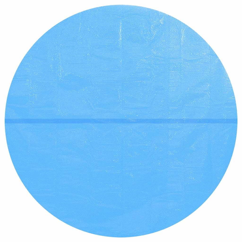 Runde Pool-Abdeckung PE Blau 549 cm